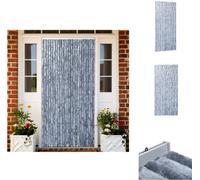 vidaXL Rideau anti-insectes argenté 100x220 cm Chenille - Moustiquaire