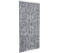 vidaXL Rideau anti-insectes argenté 118x220 cm chenille
