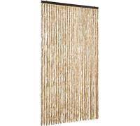 vidaXL Rideau anti-insectes Chenille Beige 118x220 cm