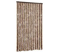 vidaXL Rideau anti-insectes beige et marron clair 118x220 cm chenille