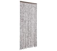 vidaXL Rideau anti-insectes brun et beige 100x220 cm chenille
