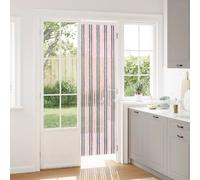 vidaXL – Rideau anti-insectes en chenille 100% PP, écran anti-mouches – Gris argent et rose