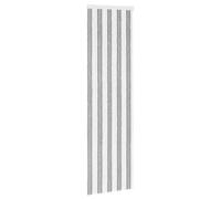 Vidaxl Rideau Anti-Insectes En Chenille Gris Et Blanc 56 X 200 Cm