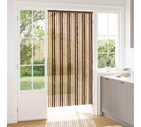 vidaXL Rideau anti-insectes en chenille Marron et beige 100 x 200 cm