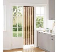 vidaXL Rideau anti-insectes en chenille Marron et beige 56 x 200 cm