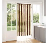 vidaXL Rideau anti-insectes en chenille Marron et beige 90 x 200 cm