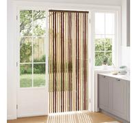vidaXL Rideau anti-insectes en chenille Marron et beige 90 x 220 cm