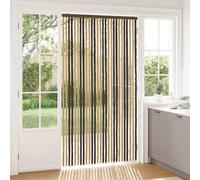 vidaXL Rideau anti-insectes en chenille Marron foncé et beige