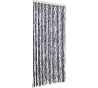 vidaXL Rideau anti-mouches argenté 100x230 cm chenille
