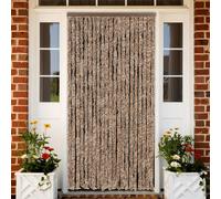 VidaXL Rideau Anti-Mouches Beige et Marron 90 x 220 cm