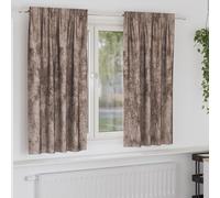 Vidaxl Rideau Avec Des Rideaux 2 Pcs Cappuccino 175 X 140 Cm Velours