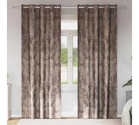 Vidaxl Rideau Avec Des Rideaux 2 Pcs Cappuccino 225 X 140 Cm Velours