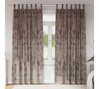 Vidaxl Rideau Avec Des Rideaux 2 Pcs Cappuccino 245 X 140 Cm Velours