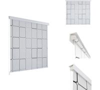 vidaXL Rideau de douche 140x240 cm motif carré - Rideaux de douche