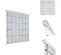 vidaXL Rideau de douche 160x240 cm motif carré - Rideaux de douche