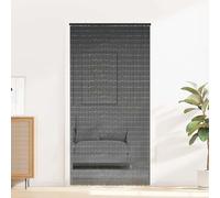 vidaXL Rideau de porte anti-insectes gris foncé 100x200 cm bambou
