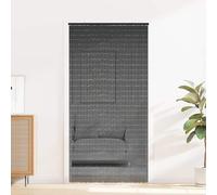 vidaXL Rideau de porte anti-insectes gris foncé 90x220 cm bambou