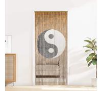 Moustiquaire pour porte vidaXL, multicolore, 200 x 100 cm, en bambou