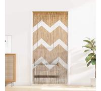 vidaXL Rideau de porte anti-insectes multicolore 200 x 100 cm Bambou