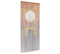 vidaXL Rideau de Porte Anti-Insectes Multicolore 200 x 90 cm Bambou