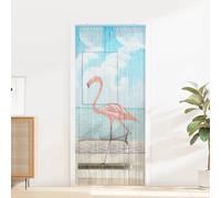 vidaXL Rideau de porte anti-insectes multicolore 200 x 90 cm Bambou