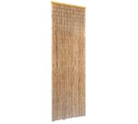 vidaXL Rideau de porte contre insectes Bambou 56 x 185 cm