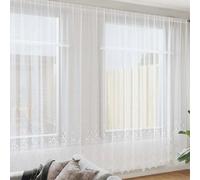 Vidaxl Rideau En Dentelle Blanc 1200 X 300 Cm Polyester