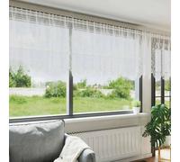 Vidaxl Rideau En Dentelle Blanc 500 X 120 Cm Polyester