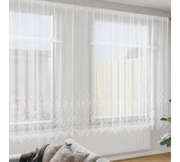 Vidaxl Rideau En Dentelle Blanc 750 X 240 Cm Polyester