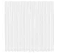 vidaXL Rideau en Dentelle Floral Blanc 240 x 400 cm Polyester, Rideaux en Dentelle légers, Modernes, occultants, pour Vie et Bureau, déco stylée et Intime