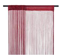 vidaXL Rideau en fils 2 pcs 100 x 250 cm Bordeaux 132408