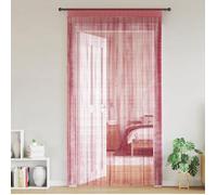 vidaXL Rideau en fils 2 pcs 140 x 250 cm rose, rideau à franges, rideau à passe-tringle, rideau à franges à fils, rideau à 4102042