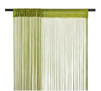 vidaXL Rideau en fils 2 pcs 140 x 250 cm Vert 132413