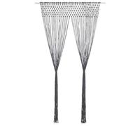 vidaXL Rideau en macramé Anthracite 140x240 cm Coton