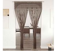 vidaXL Rideau en macramé Taupe 140x240 cm Coton
