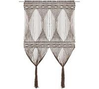 vidaXL Rideau en macramé Taupe 140x240 cm Coton Beige G