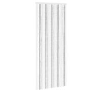 Vidaxl Rideau Anti-Insectes En Chenille Gris Clair Et Blanc