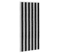 Rideau anti-insectes vidaXL en chenille, gris et noir, 100 x 220 cm