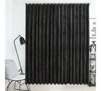 vidaXL Rideau occultant avec crochets Velours Anthracite 290x245 cm Gris G