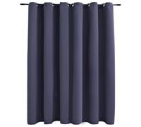 vidaXL Rideau occultant avec anneaux en métal 290x245 cm Anthracite