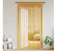 vidaXL Rideaux à fils 2 pcs or 100x250 cm, rideau à franges, rideau à passe-tringle, rideau à franges à fils, rideau à fils 4102035