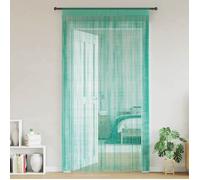 vidaXL Rideaux à fils 2 pcs turquoise 100x250 cm, rideau à franges, rideau à passe-tringle, rideau à franges à fils, rideau 4102039