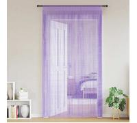 vidaXL Rideaux à fils 2 pcs violet 100x250 cm, rideau à franges, rideau à passe-tringle, rideau à franges à fils, rideau à 4102047
