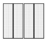 vidaXL Rideaux anti-insectes aimantés Noir 200x80 cm