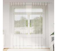 Vidaxl Rideaux Avec Des Rideaux 2 Pcs Crème Polyester