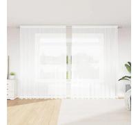Vidaxl Rideaux Avec Des Rideaux Floral Blanc 300 X 280 Cm Polyester