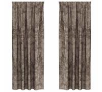vidaXL Rideaux en Velours 2 pcs Cappuccino 245 x 140 cm Velours, Salon, Rideaux en Velours Modernes, Isolation Thermique Efficace, légère, bloquant la lumière, élégants traitements intérieurs