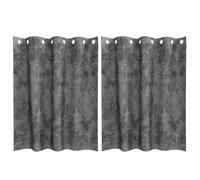 vidaXL Rideau avec des Rideaux 2 pcs Gris 140 x 140 cm Velours, Rideaux Salon, Panneaux en Velours Traditionnels, occultants et pour l'intimité dans Un déco Chic.