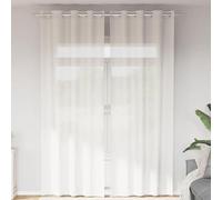 Vidaxl Rideaux En Voile Avec ?illets 2 Pcs Blanc