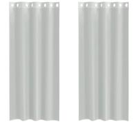vidaXL Rideaux en voile avec œillets 2 pcs Gris clair 140x245 cm